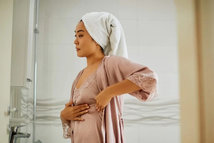 If there is pain in the breast just before periods